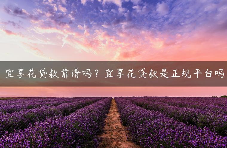 宜享花贷款靠谱吗？宜享花贷款是正规平台吗