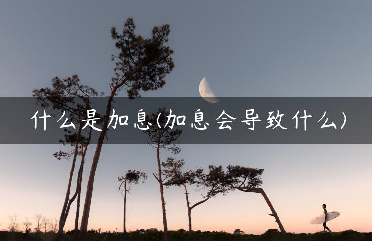 什么是加息(加息会导致什么)