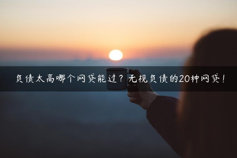 负债太高哪个网贷能过？无视负债的20种网贷！