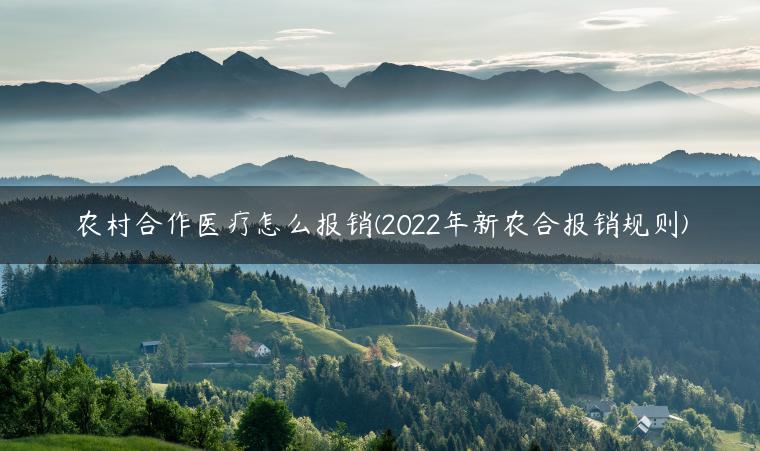 农村合作医疗怎么报销(2022年新农合报销规则)