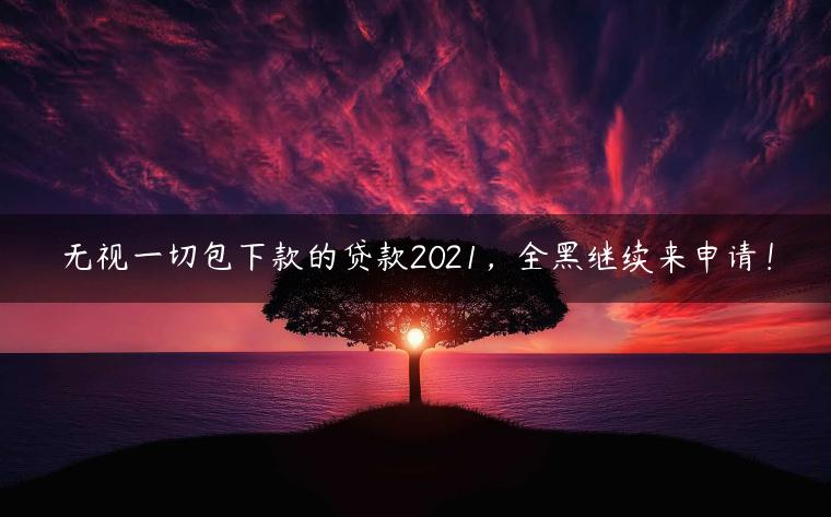 无视一切包下款的贷款2021，全黑继续来申请！