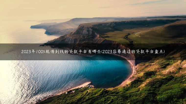 2023年100%能借到钱的贷款平台有哪些(2023容易通过的贷款平台盘点)