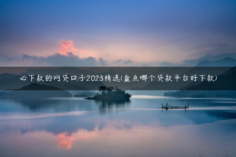 必下款的网贷口子2023精选(盘点哪个贷款平台好下款)