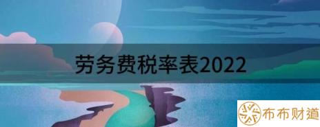 劳务费税率表2022（增值税的税率分别是多少）-1